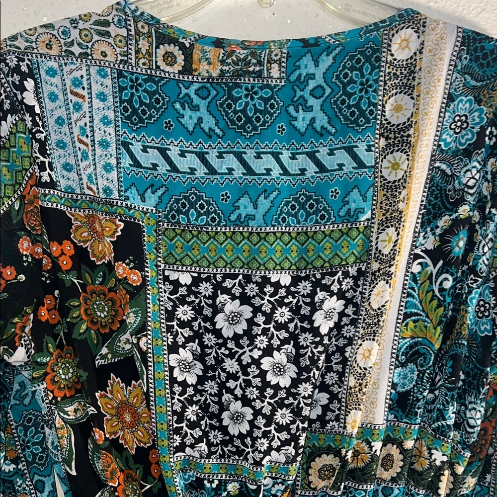 Enfocus Studio Multicolor Patchwork Top - Picture 7 of 9